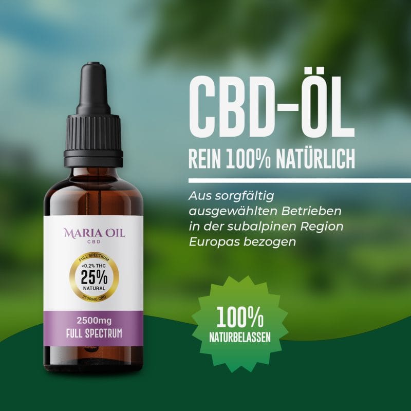 Vollspektrum CBD Öl 25% (2500 mg) – Bild 2