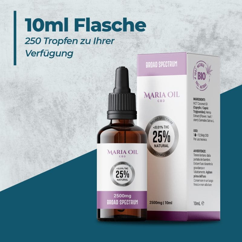 Breitspektrum CBD Öl 25% (2500 mg) – Bild 7