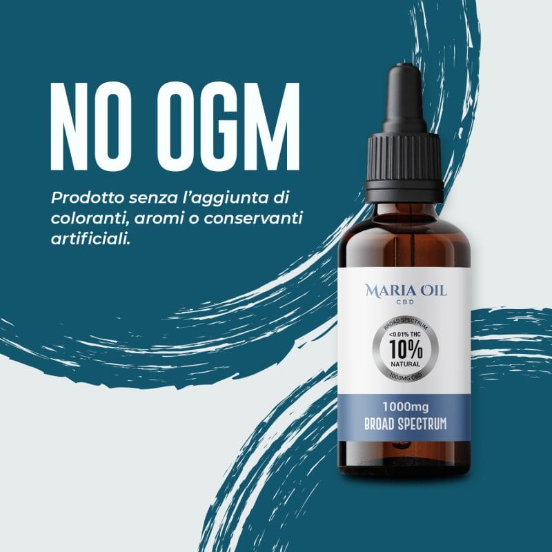 olio CBD 10% broad spectrum no ogm